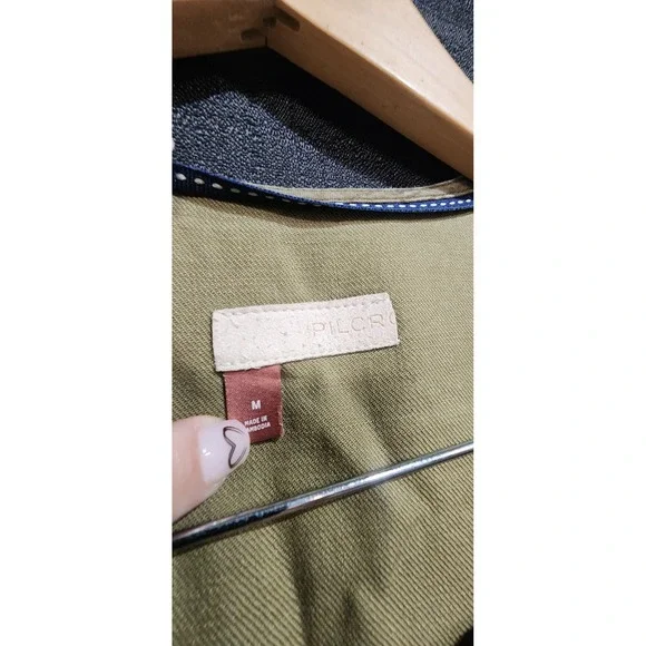 NWOT Anthropologie Pilcro‎ Moss Flutter Sleeve Button Front Tunic Dress Medium - Picture 7 of 15